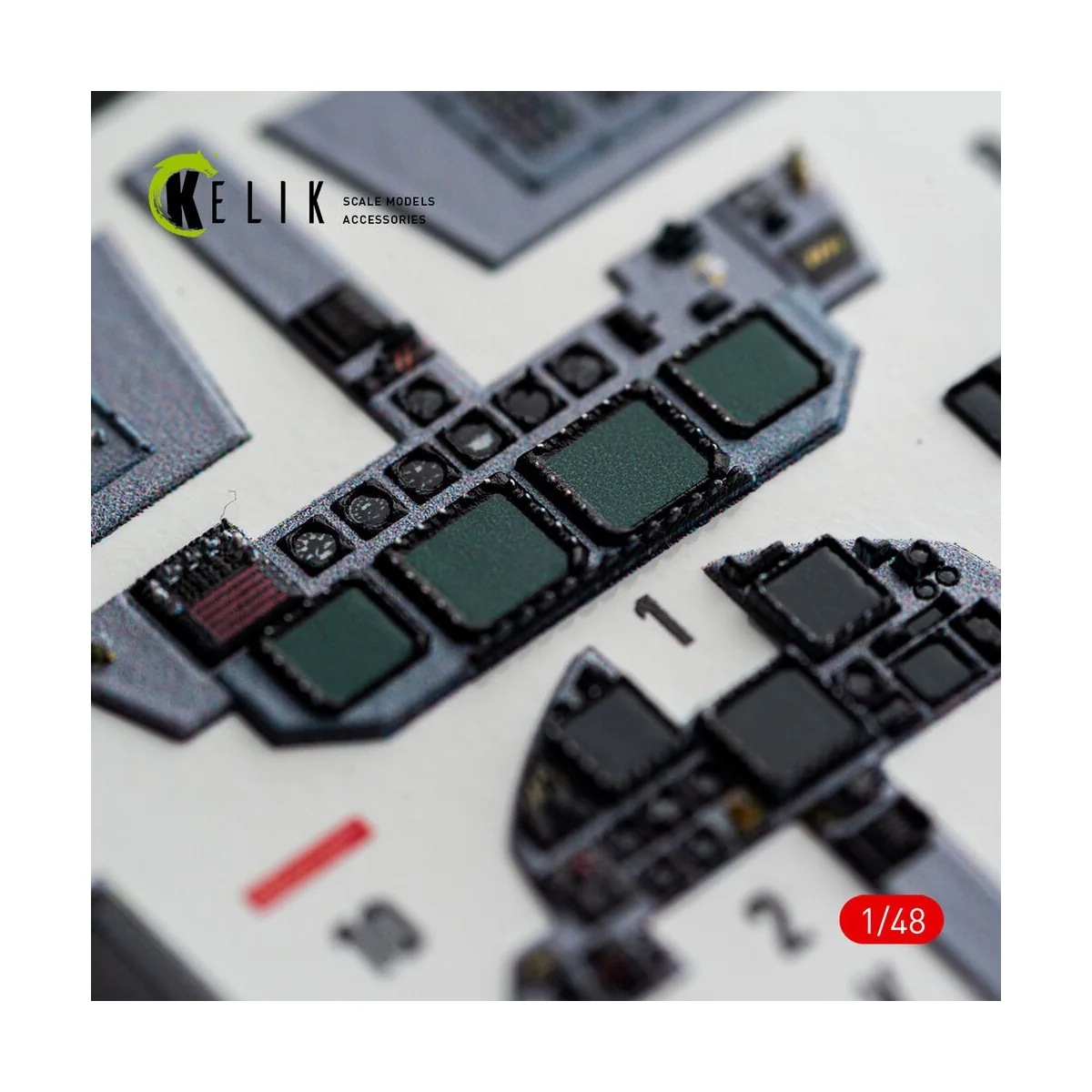 F-15E (Late) - interior 3D decals for Hasegawa, 1/48 - Kelik K48185 F-15E (Late) - interior 3D decals for Hasegawa, 1/48 - Kelik K48185