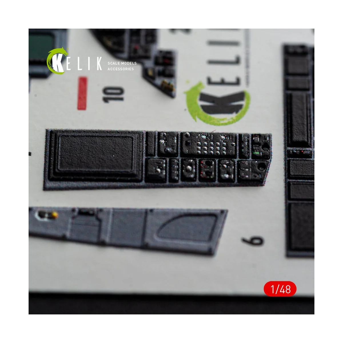 F-15E (Late) - interior 3D decals for Hasegawa, 1/48 - Kelik K48185 F-15E (Late) - interior 3D decals for Hasegawa, 1/48 - Kelik K48185