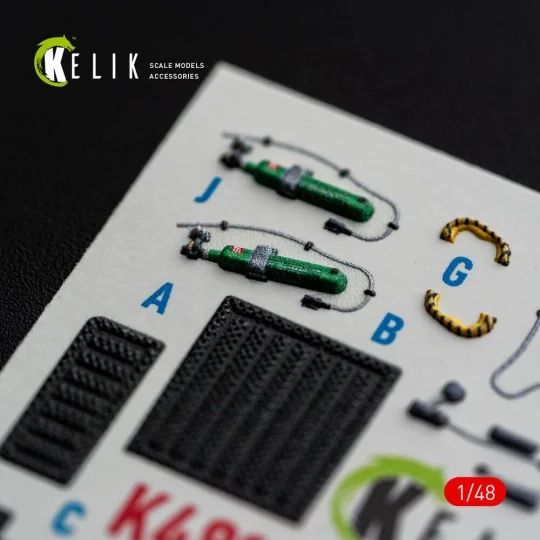 F-15E (Late) - interior 3D decals for Hasegawa, 1/48 - Kelik K48185 F-15E (Late) - interior 3D decals for Hasegawa, 1/48 - Kelik K48185