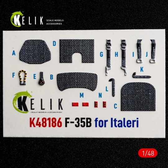 F-35B - interior 3D decals for Italeri, 1/48 - Kelik K48186 F-35B - interior 3D decals for Italeri, 1/48 - Kelik K48186