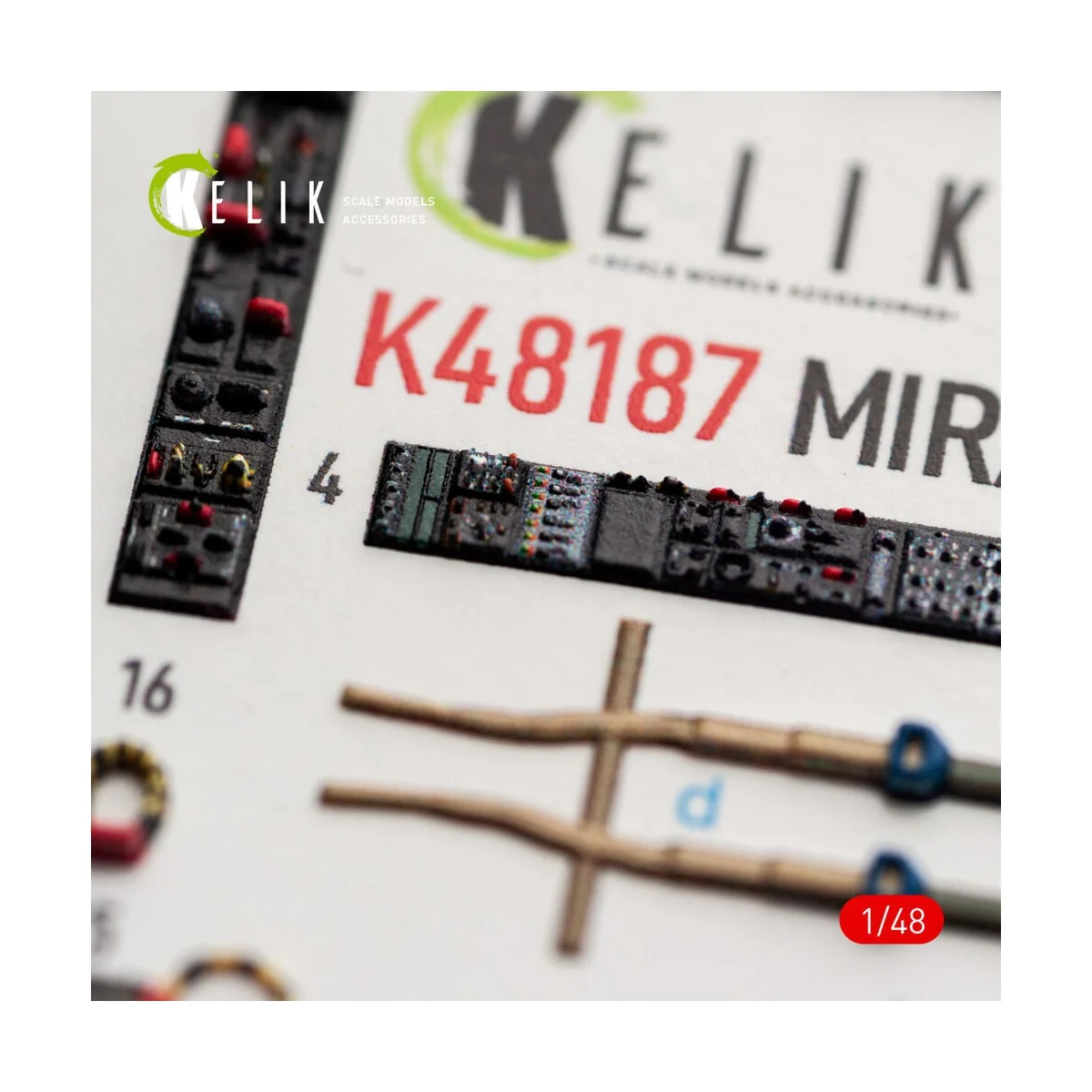 Mirage F1C/CR - interior 3D decals for Italeri, 1/48 - Kelik K48187 Mirage F1C/CR - interior 3D decals for Italeri, 1/48 - Kelik K48187