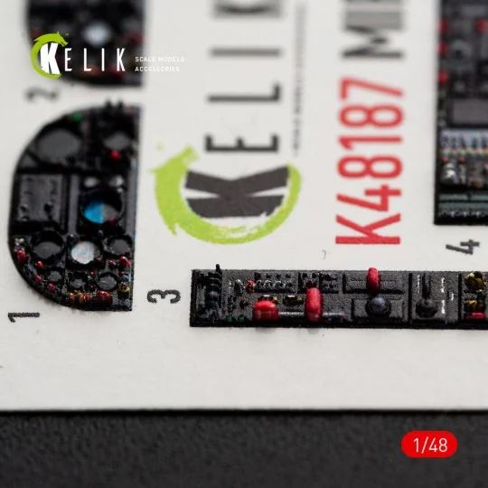 Mirage F1C/CR - interior 3D decals for Italeri, 1/48 - Kelik K48187 Mirage F1C/CR - interior 3D decals for Italeri, 1/48 - Kelik K48187