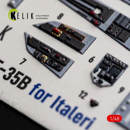 F-35B - interior 3D decals for Italeri, 1/48 - Kelik K48186 F-35B - interior 3D decals for Italeri, 1/48 - Kelik K48186