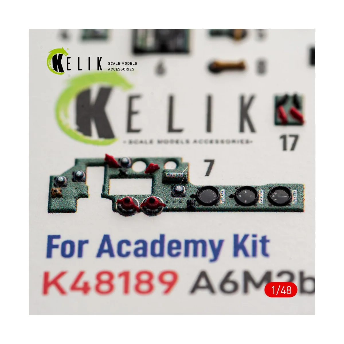 A6M2b Zero - interior 3D decals for Academy, 1/48 - Kelik K48189 A6M2b Zero - interior 3D decals for Academy, 1/48 - Kelik K48189