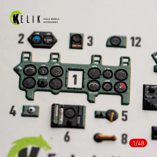 A6M2b Zero - interior 3D decals for Academy, 1/48 - Kelik K48189 A6M2b Zero - interior 3D decals for Academy, 1/48 - Kelik K48189