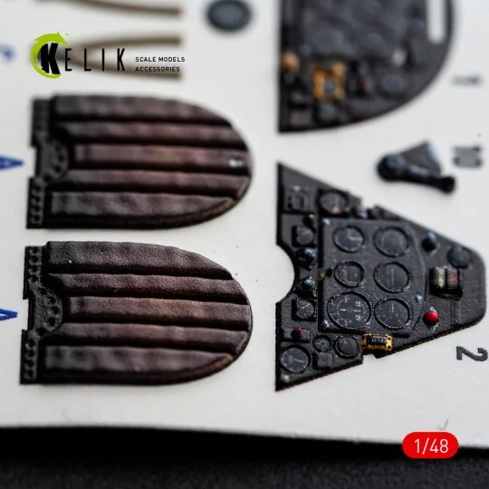 Spitfire TR.9 - interior 3D decals for Airfix, 1/48 - Kelik K48166 Spitfire TR.9 - interior 3D decals for Airfix, 1/48 - Kelik K48166