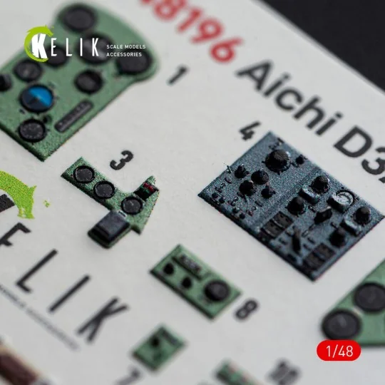 Aichi D3A2 Val - interior 3D decals for Wingsy Kits, 1/48 - Kelik K... Aichi D3A2 Val - interior 3D decals for Wingsy Kits, 1/48 - Kelik K...