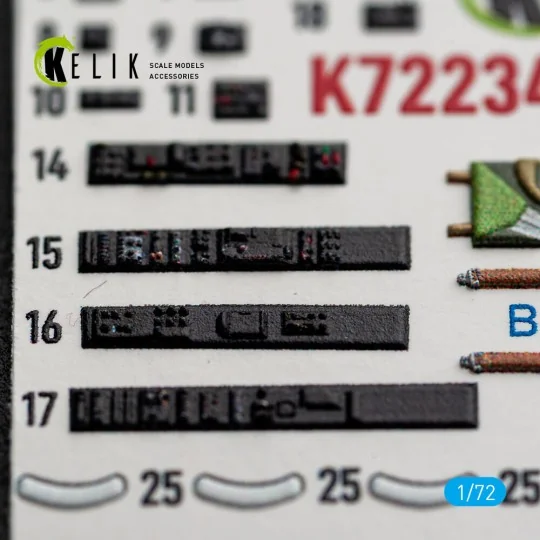 Mirage-2000D - interior 3D decals for Dream Model, 1/72 - Kelik K72234 Mirage-2000D - interior 3D decals for Dream Model, 1/72 - Kelik K72234