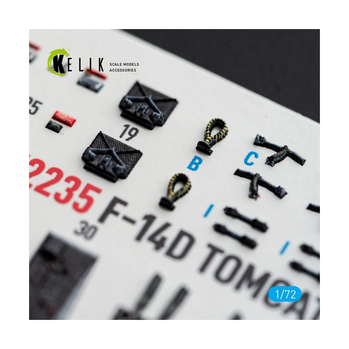 F-14D Tomcat - interior 3D decals for Tamiya, 1/72 - Kelik K72235 F-14D Tomcat - interior 3D decals for Tamiya, 1/72 - Kelik K72235