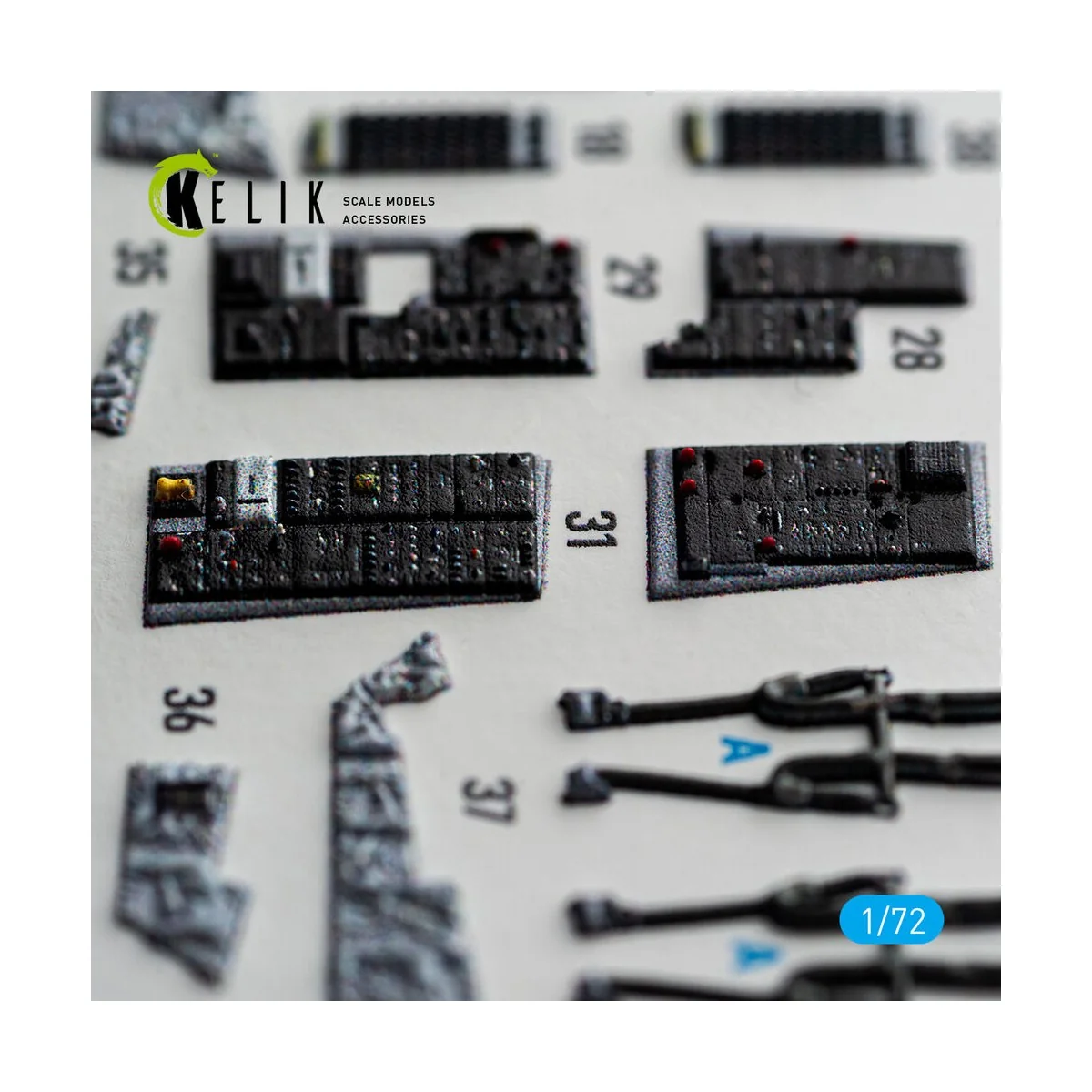 F-14D Tomcat - interior 3D decals for Tamiya, 1/72 - Kelik K72235 F-14D Tomcat - interior 3D decals for Tamiya, 1/72 - Kelik K72235