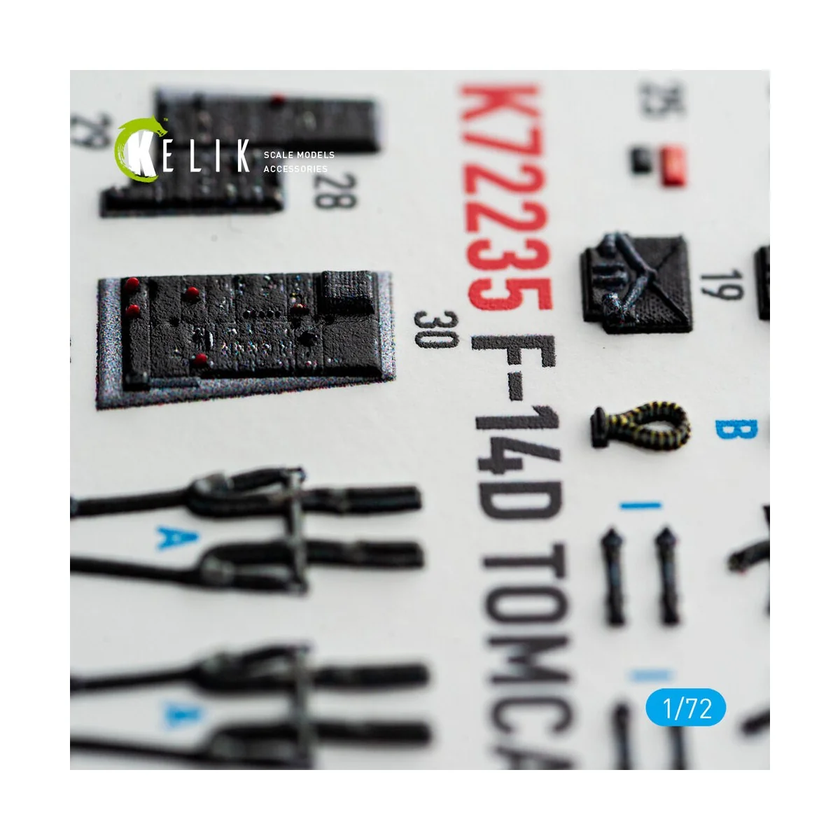 F-14D Tomcat - interior 3D decals for Tamiya, 1/72 - Kelik K72235 F-14D Tomcat - interior 3D decals for Tamiya, 1/72 - Kelik K72235