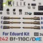 Bf-110C/D/E- interior 3D decals for Eduard, 1/72 - Kelik K72242 Bf-110C/D/E- interior 3D decals for Eduard, 1/72 - Kelik K72242