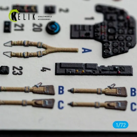 Bf-110G-4- interior 3D decals for Eduard, 1/72 - Kelik K72243 Bf-110G-4- interior 3D decals for Eduard, 1/72 - Kelik K72243