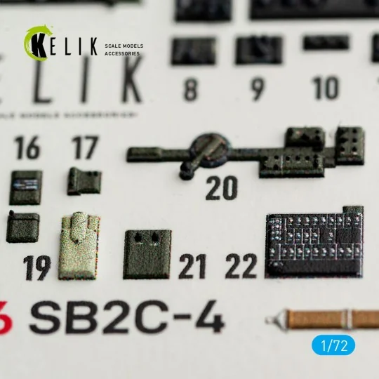 SB2C-4 - interior 3D decals for Academy / Special Hobby, 1/72 - Kel...