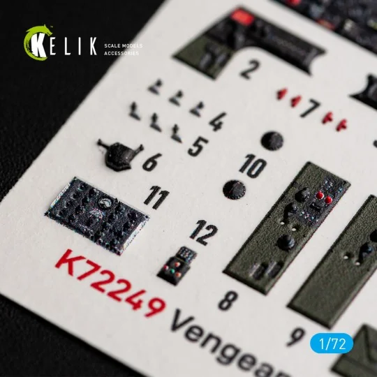Vengeance Mk.I/Ia - interior 3D decals for Dora Wings, 1/72 - Kelik... Vengeance Mk.I/Ia - interior 3D decals for Dora Wings, 1/72 - Kelik...