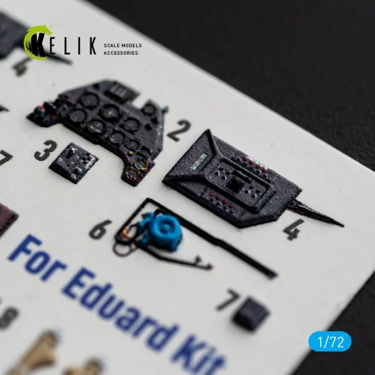 Bf-109 F-2/F-4 - interior 3D decals for Eduard, 1/72 - Kelik K72251 Bf-109 F-2/F-4 - interior 3D decals for Eduard, 1/72 - Kelik K72251