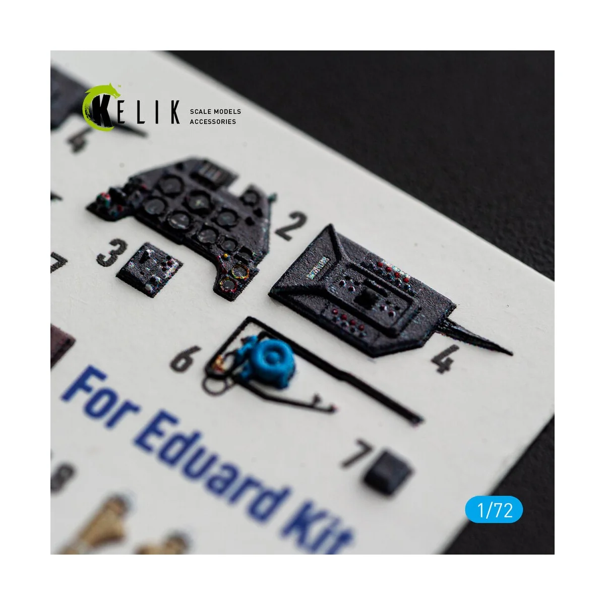 Bf-109 F-2/F-4 - interior 3D decals for Eduard, 1/72 - Kelik K72251 Bf-109 F-2/F-4 - interior 3D decals for Eduard, 1/72 - Kelik K72251