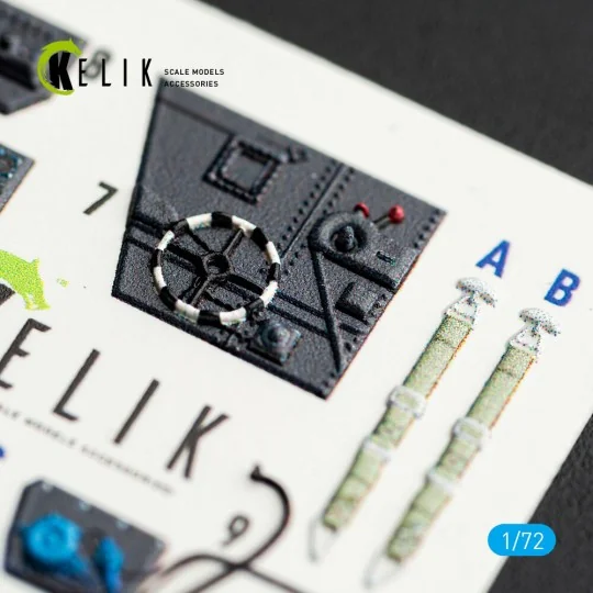 S-199 - interior 3D decals for Eduard, 1/72 - Kelik K72250 S-199 - interior 3D decals for Eduard, 1/72 - Kelik K72250