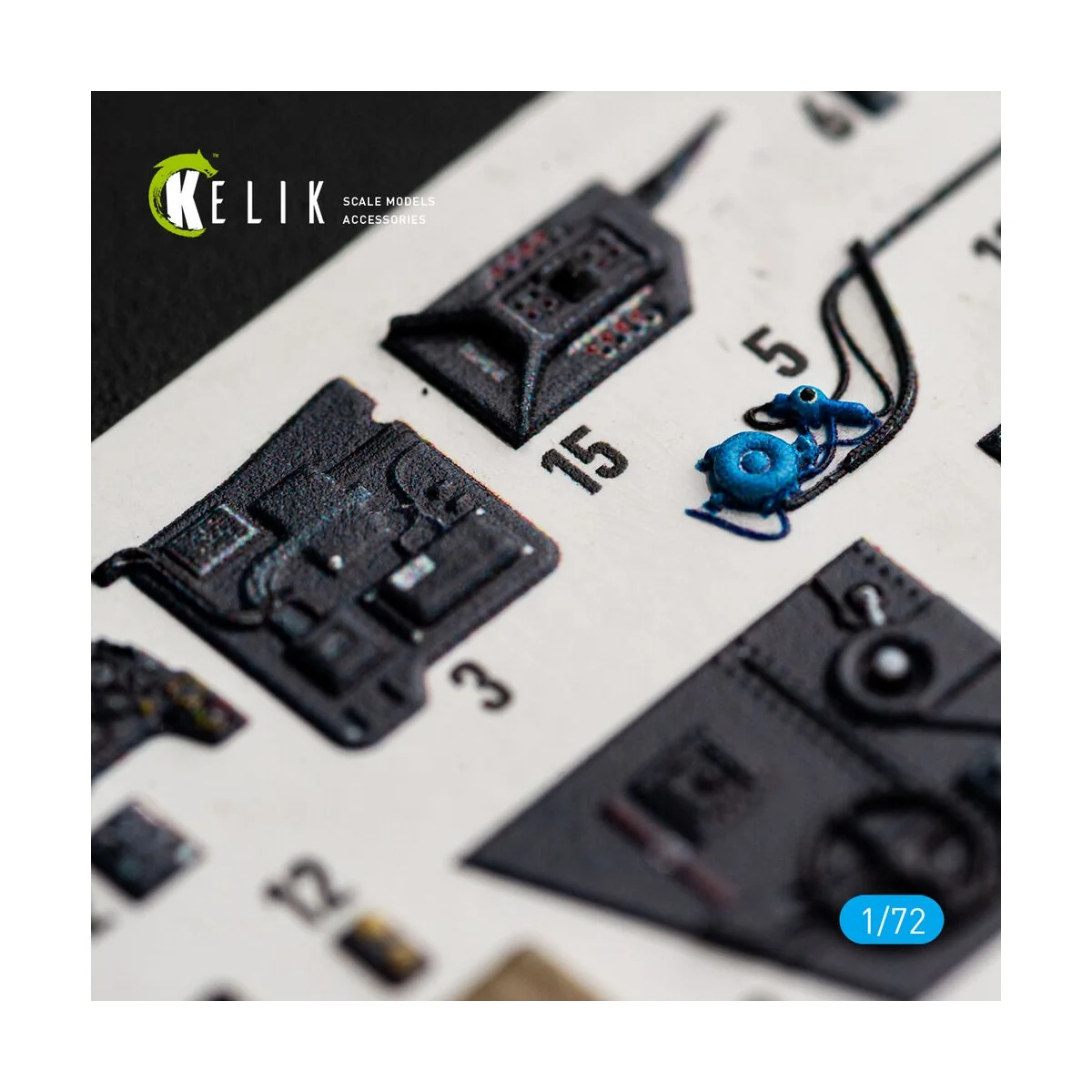 Bf-109 G-2/4 - interior 3D decals for Eduard, 1/72 - Kelik K72252 Bf-109 G-2/4 - interior 3D decals for Eduard, 1/72 - Kelik K72252