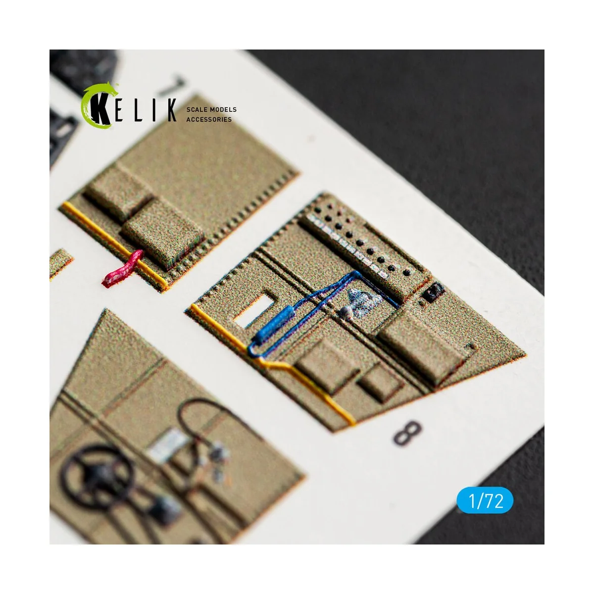 Bf-109 E - interior 3D decals for Special Hobby / Eduard, 1/72 - Ke... Bf-109 E - interior 3D decals for Special Hobby / Eduard, 1/72 - Ke...