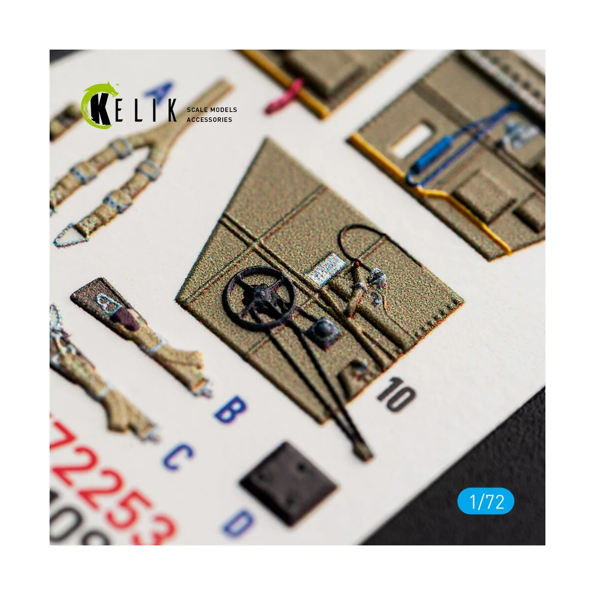 Bf-109 E - interior 3D decals for Special Hobby / Eduard, 1/72 - Ke... Bf-109 E - interior 3D decals for Special Hobby / Eduard, 1/72 - Ke...