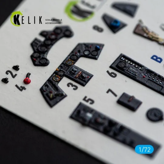 FW-190A8/R-2 - interior 3D decals for Eduard, 1/72 - Kelik K72254 FW-190A8/R-2 - interior 3D decals for Eduard, 1/72 - Kelik K72254