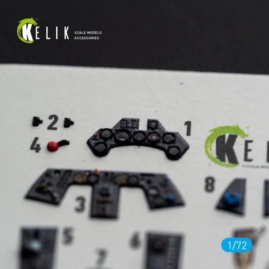 FW-190A8/R-2 - interior 3D decals for Eduard, 1/72 - Kelik K72254 FW-190A8/R-2 - interior 3D decals for Eduard, 1/72 - Kelik K72254