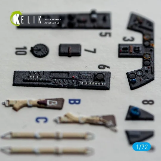 FW-190A8/R-2 - interior 3D decals for Eduard, 1/72 - Kelik K72254 FW-190A8/R-2 - interior 3D decals for Eduard, 1/72 - Kelik K72254