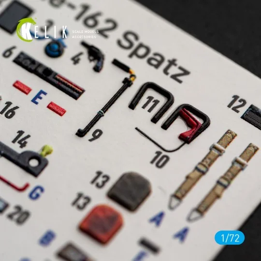He-162 Spatz - interior 3D decals for Special Hobby, 1/72 - Kelik K... He-162 Spatz - interior 3D decals for Special Hobby, 1/72 - Kelik K...