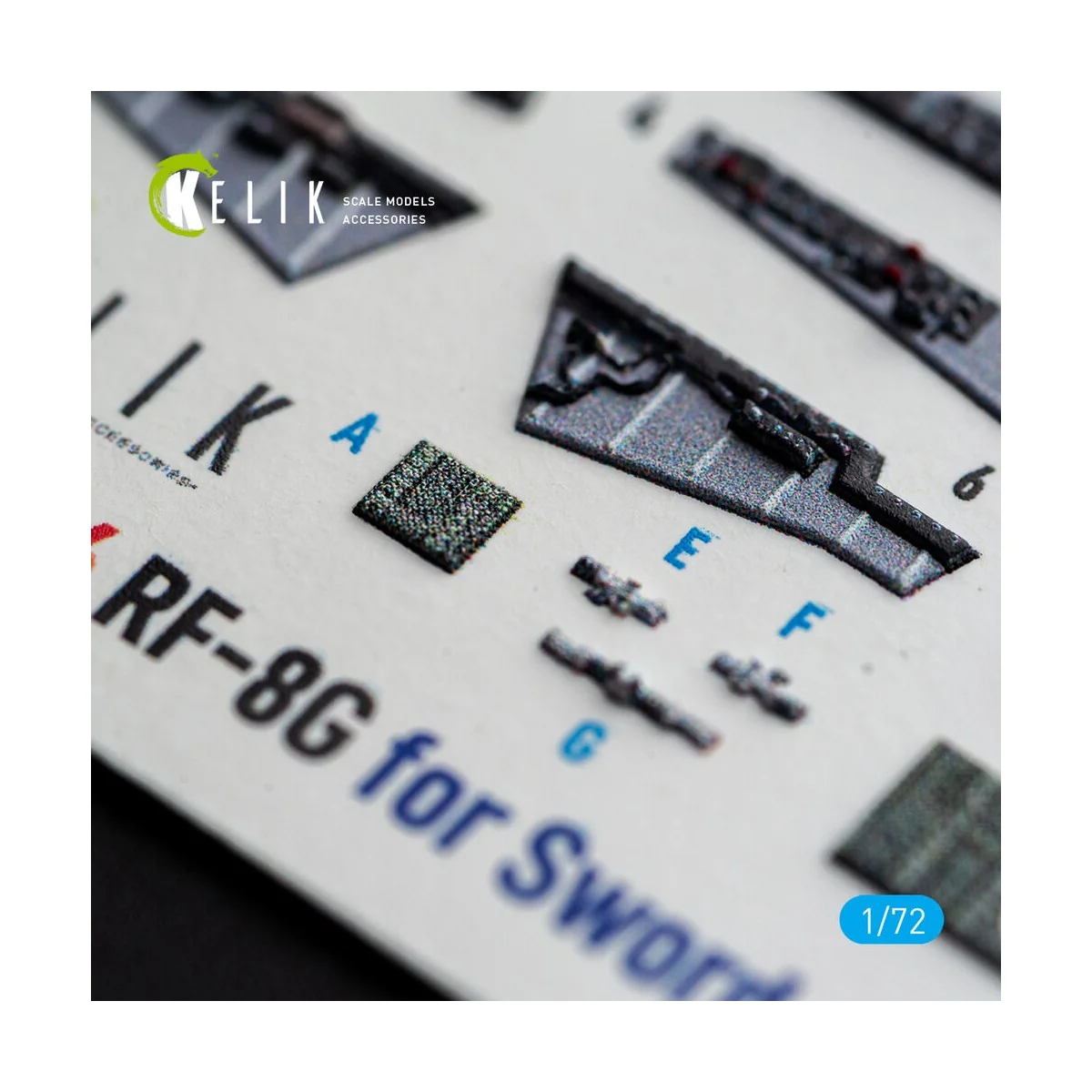 RF-8G - interior 3D decals for Sword, 1/72 - Kelik K72256 RF-8G - interior 3D decals for Sword, 1/72 - Kelik K72256