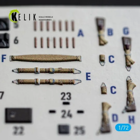 Ju-87 B/R - interior 3D decals for Airfix, 1/72 - Kelik K72259 Ju-87 B/R - interior 3D decals for Airfix, 1/72 - Kelik K72259
