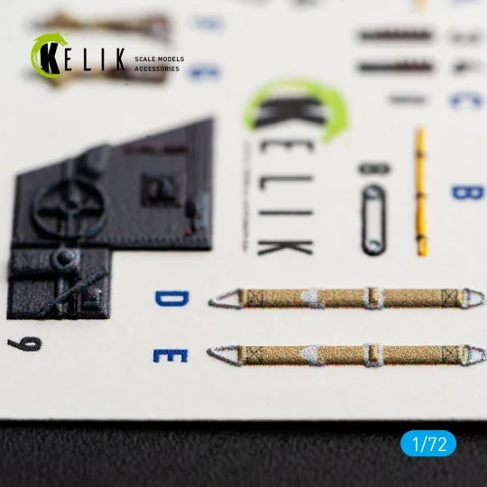 Bf-109K-4 - interior 3D decals for Eduard, 1/72 - Kelik K72261 Bf-109K-4 - interior 3D decals for Eduard, 1/72 - Kelik K72261