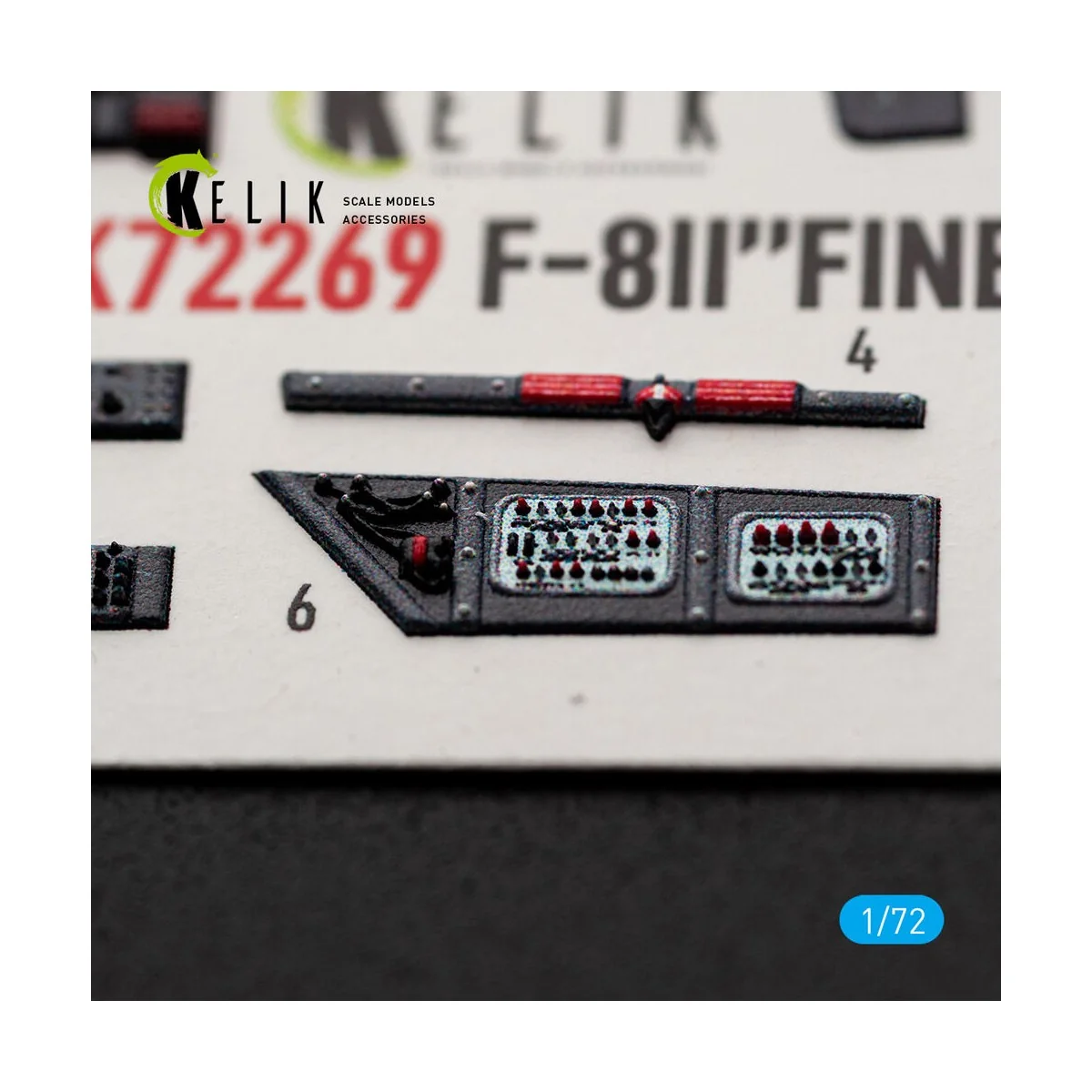 F-8II Finback-B - interior 3D decals for Trumpeter, 1/72 - Kelik K7... F-8II Finback-B - interior 3D decals for Trumpeter, 1/72 - Kelik K7...