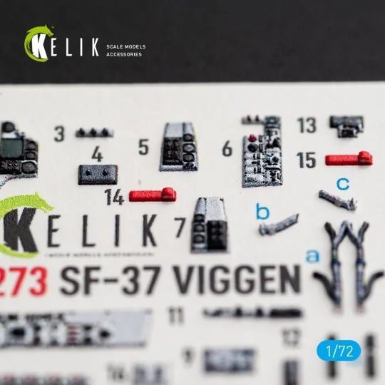 SF-37 Viggen - interior 3D decals for Special Hobby, 1/72 - Kelik K... SF-37 Viggen - interior 3D decals for Special Hobby, 1/72 - Kelik K...