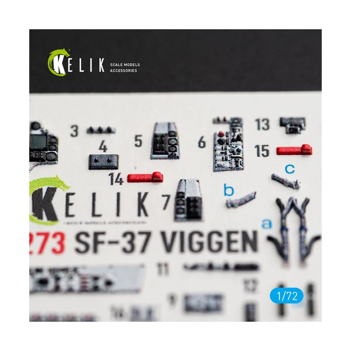 SF-37 Viggen - interior 3D decals for Special Hobby, 1/72 - Kelik K... SF-37 Viggen - interior 3D decals for Special Hobby, 1/72 - Kelik K...