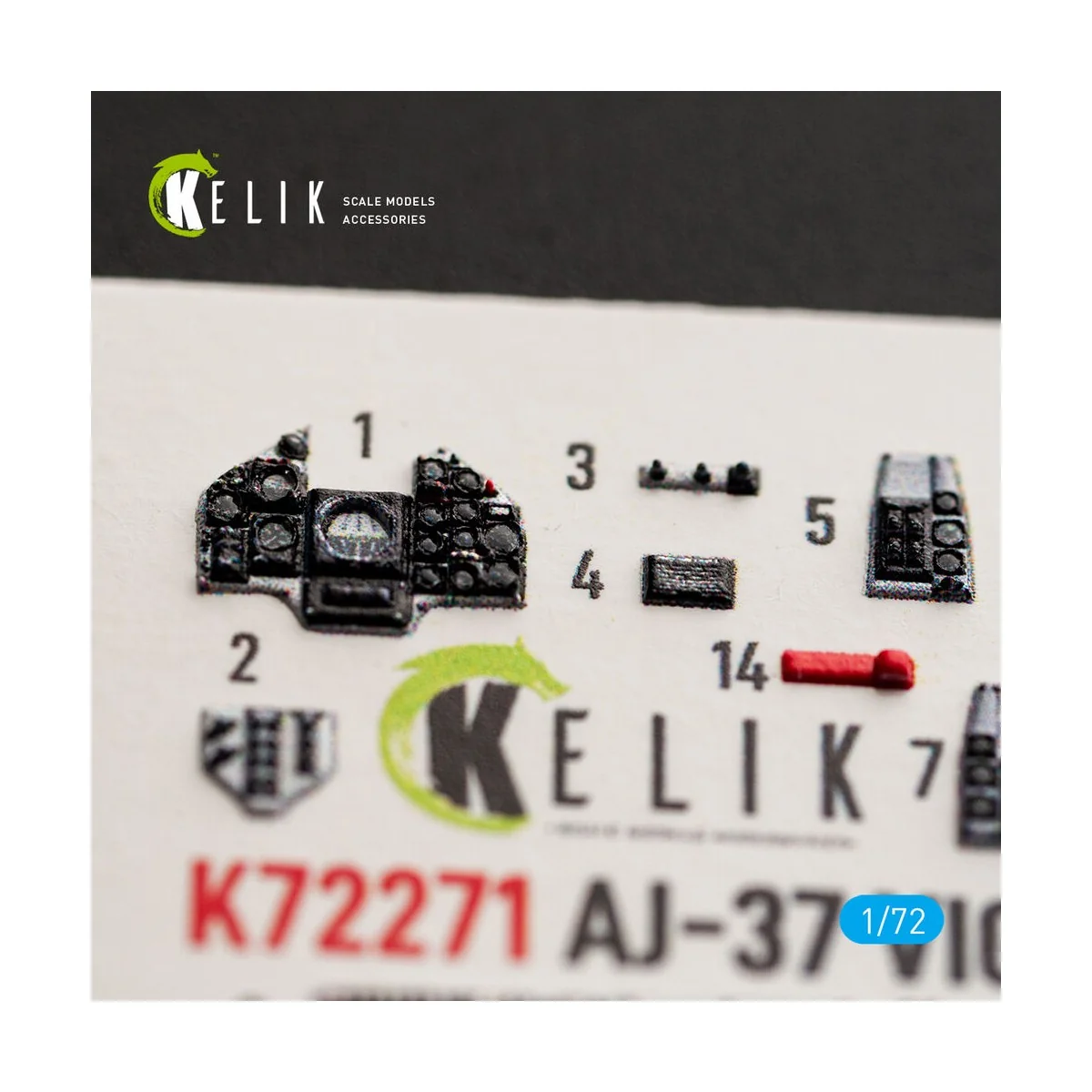 AJ-37 Viggen - interior 3D decals for Special Hobby, 1/72 - Kelik K... AJ-37 Viggen - interior 3D decals for Special Hobby, 1/72 - Kelik K...