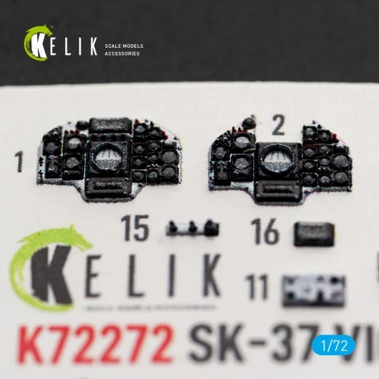 SK-37 Viggen - interior 3D decals for Special Hobby, 1/72 - Kelik K... SK-37 Viggen - interior 3D decals for Special Hobby, 1/72 - Kelik K...