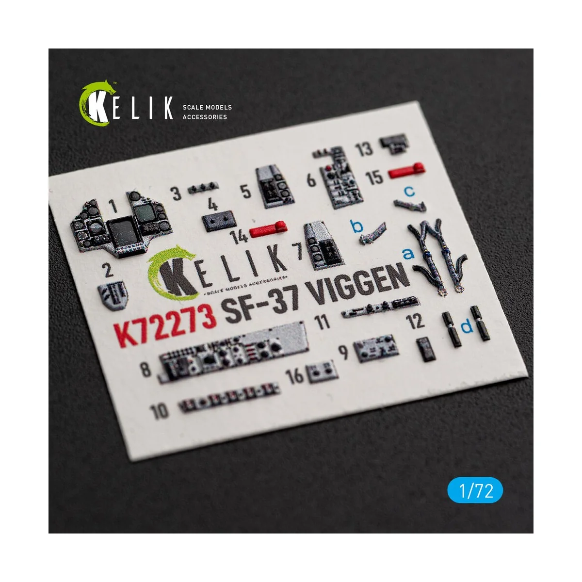 SF-37 Viggen - interior 3D decals for Special Hobby, 1/72 - Kelik K... SF-37 Viggen - interior 3D decals for Special Hobby, 1/72 - Kelik K...