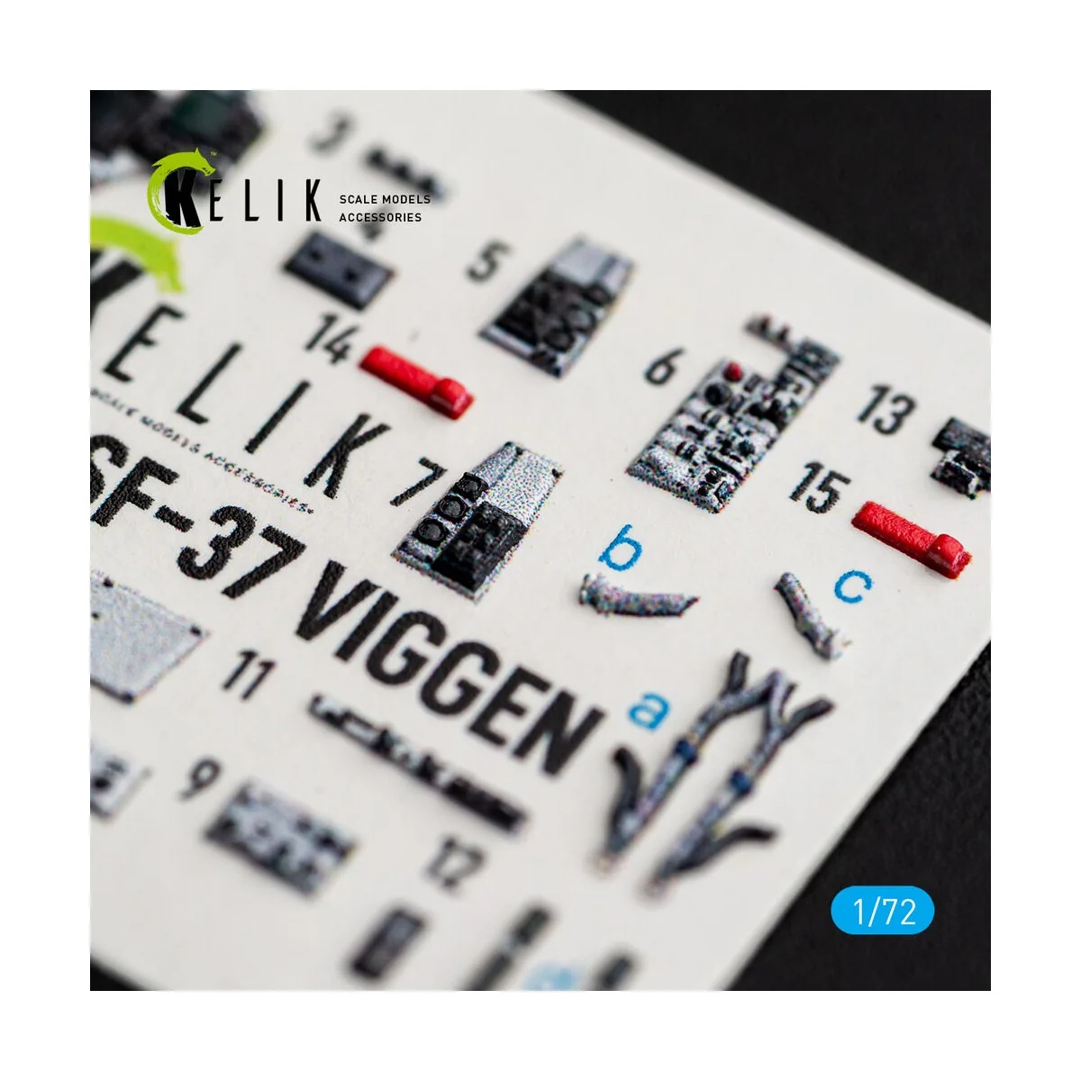 SF-37 Viggen - interior 3D decals for Special Hobby, 1/72 - Kelik K... SF-37 Viggen - interior 3D decals for Special Hobby, 1/72 - Kelik K...