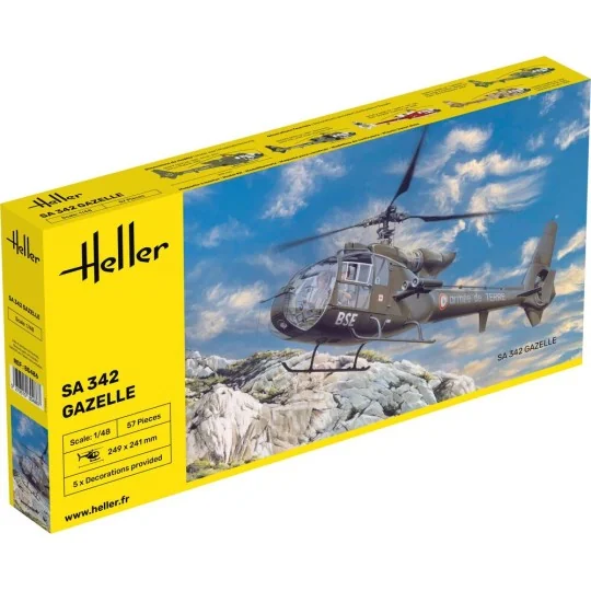SA 342 Gazelle, 1/48 - Heller 80486 SA 342 Gazelle, 1/48 - Heller 80486