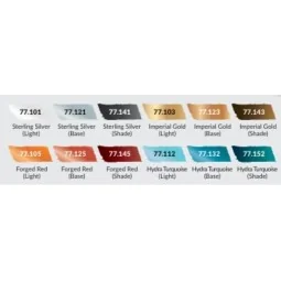 True Metallica Metal: Starter Set (12 colors set) - Vallejo 77272