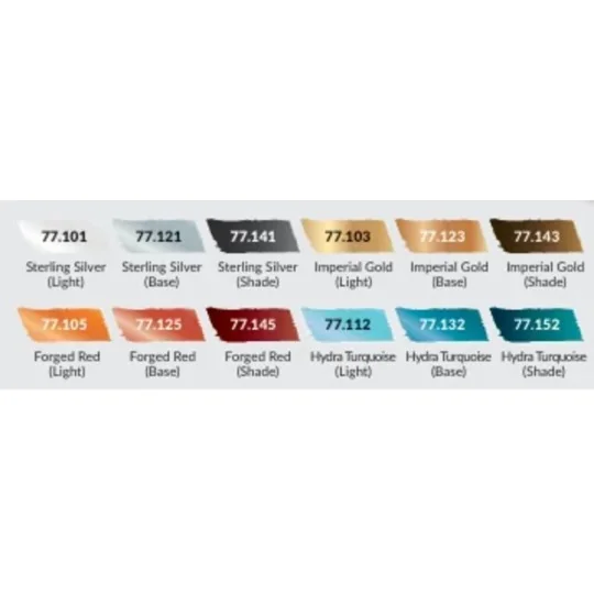 True Metallica Metal: Starter Set (12 colors set) - Vallejo 77272 True Metallica Metal: Starter Set (12 colors set) - Vallejo 77272