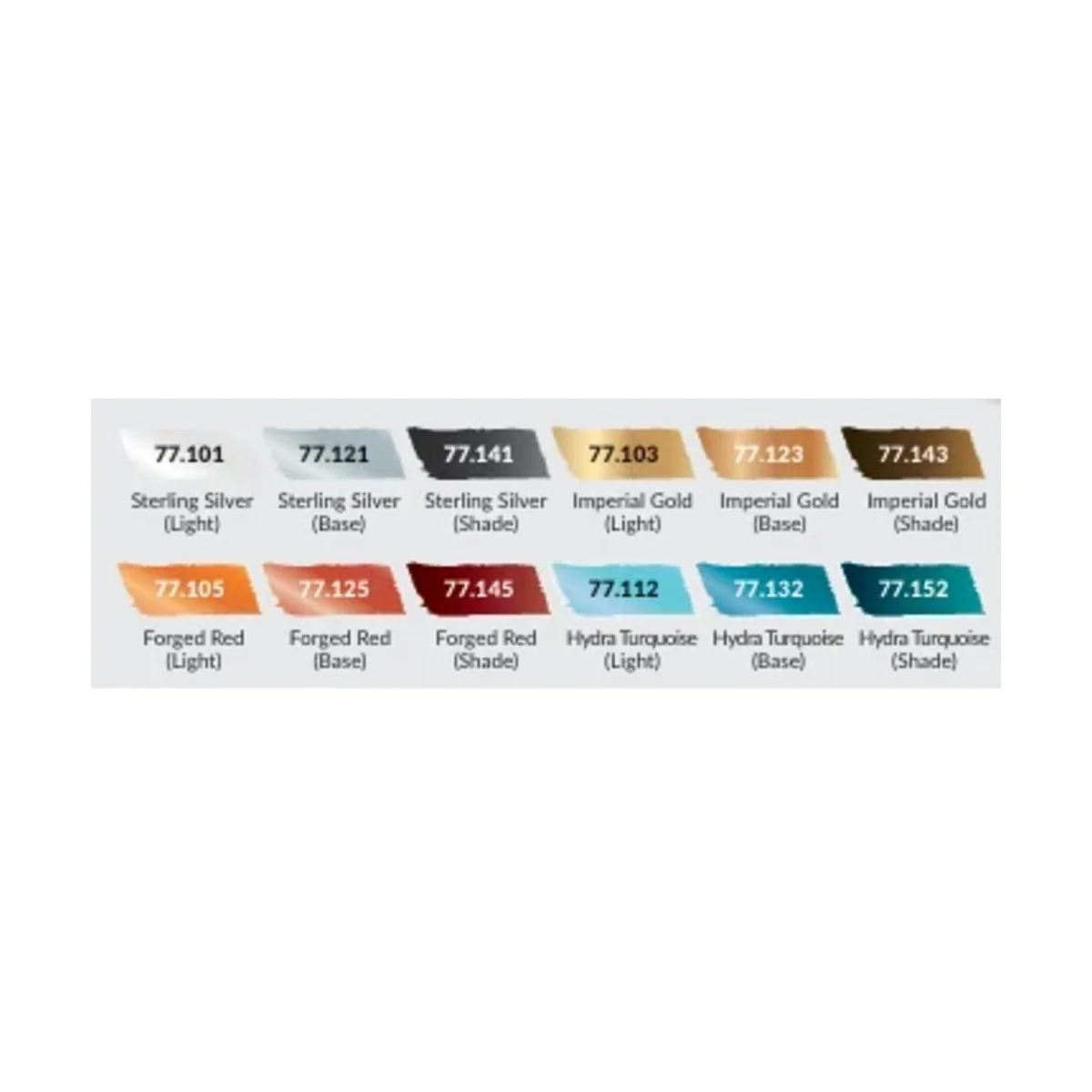 True Metallica Metal: Starter Set (12 colors set) - Vallejo 77272 True Metallica Metal: Starter Set (12 colors set) - Vallejo 77272