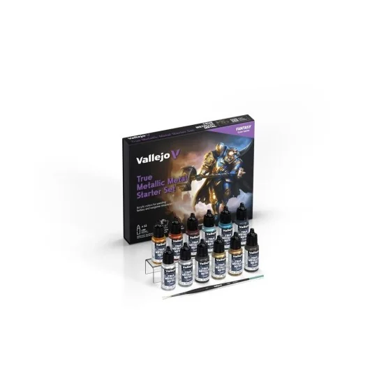 True Metallica Metal: Starter Set (12 colors set) - Vallejo 77272 True Metallica Metal: Starter Set (12 colors set) - Vallejo 77272