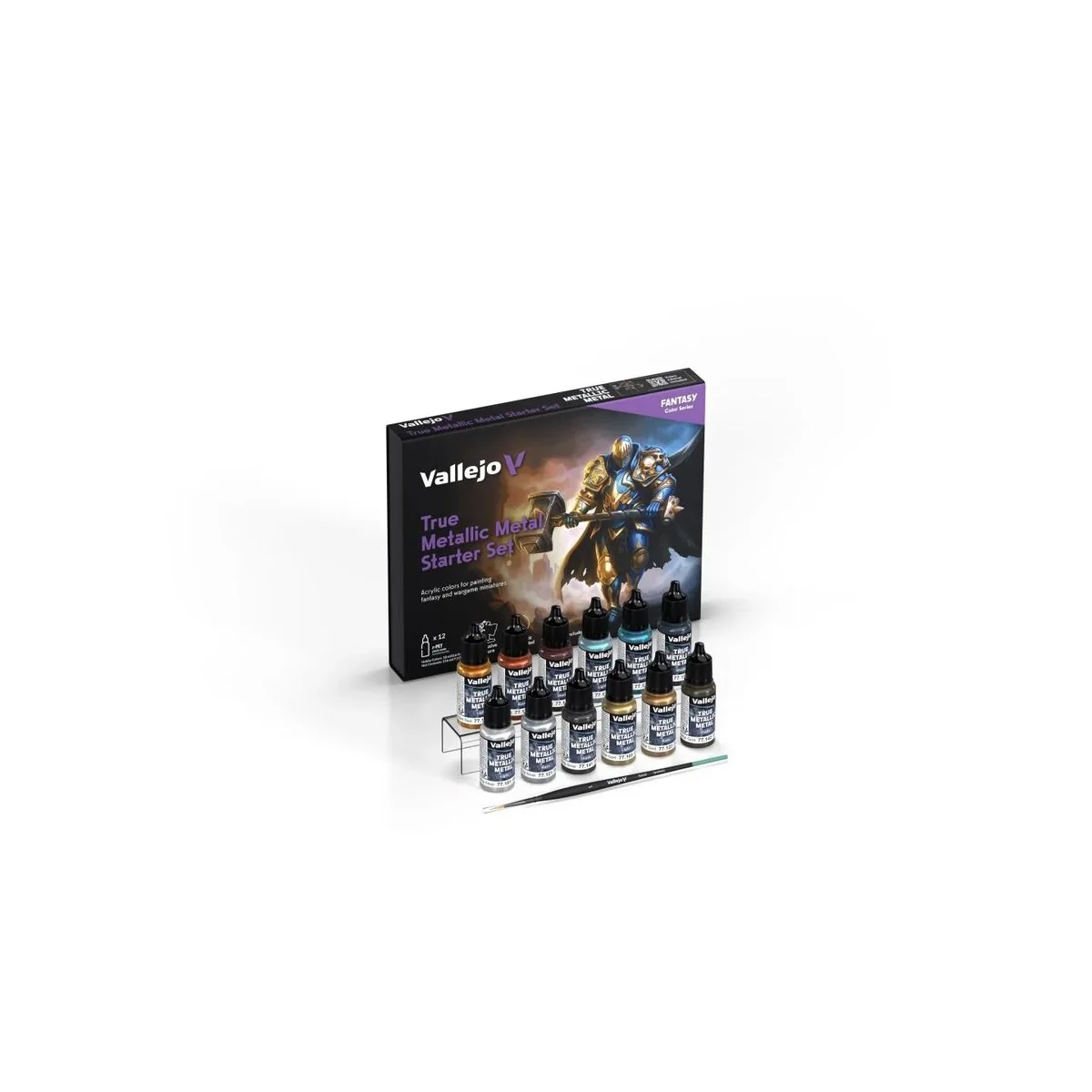 True Metallica Metal: Starter Set (12 colors set) - Vallejo 77272 True Metallica Metal: Starter Set (12 colors set) - Vallejo 77272
