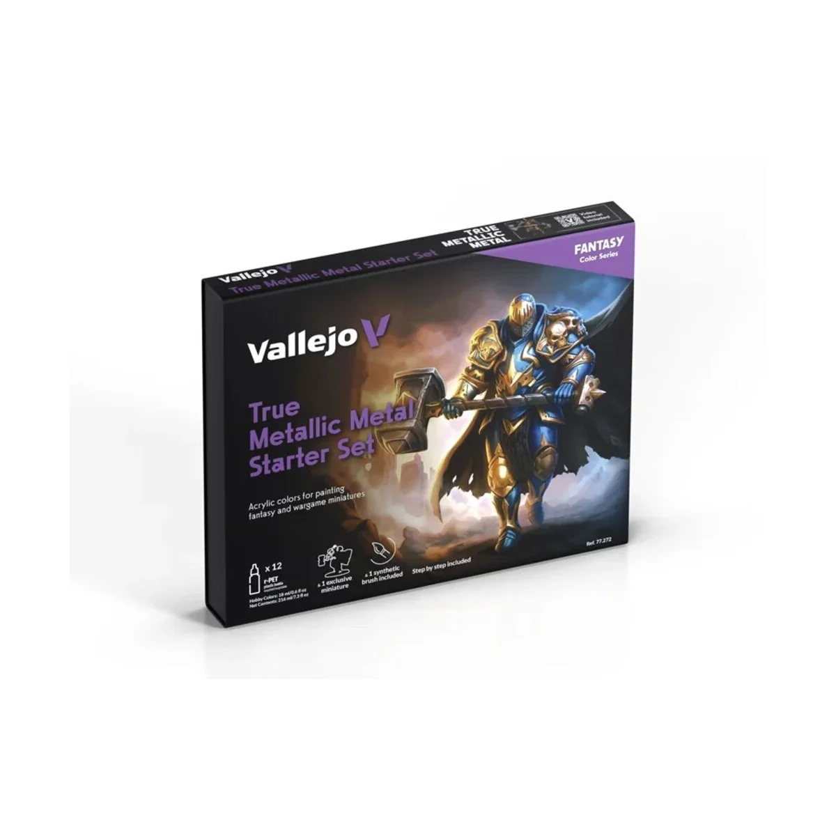True Metallica Metal: Starter Set (12 colors set) - Vallejo 77272 True Metallica Metal: Starter Set (12 colors set) - Vallejo 77272