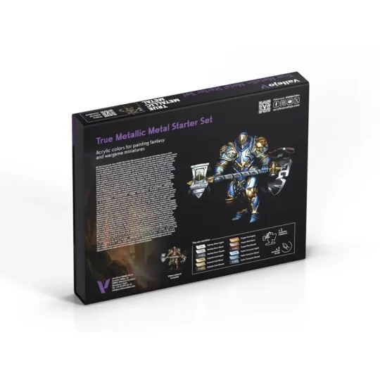 True Metallica Metal: Starter Set (12 colors set) - Vallejo 77272 True Metallica Metal: Starter Set (12 colors set) - Vallejo 77272