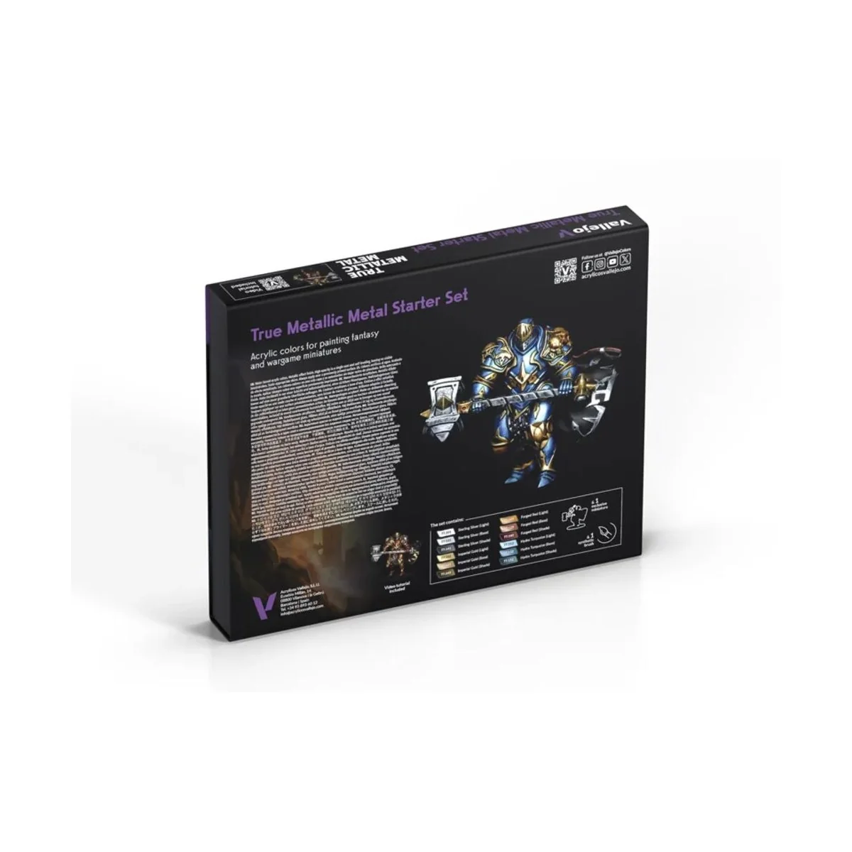 True Metallica Metal: Starter Set (12 colors set) - Vallejo 77272 True Metallica Metal: Starter Set (12 colors set) - Vallejo 77272