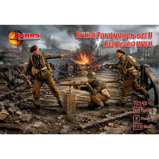 WWII British Paratroopers (Red Devils), set 2, 1/72 - Mars Figures ... WWII British Paratroopers (Red Devils), set 2, 1/72 - Mars Figures ...