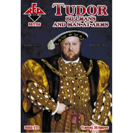 Tudor Billmen and Men-At-Arms, 1/72 - Red Box RB72156 Tudor Billmen and Men-At-Arms, 1/72 - Red Box RB72156